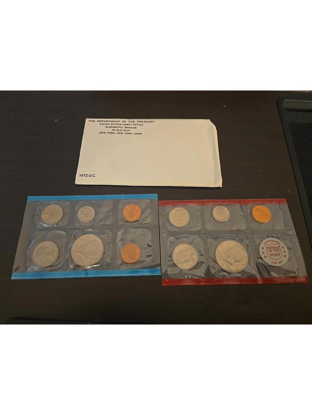 1972 Uncirculated Coin Set U.S Mint Original Government Packaging OGP